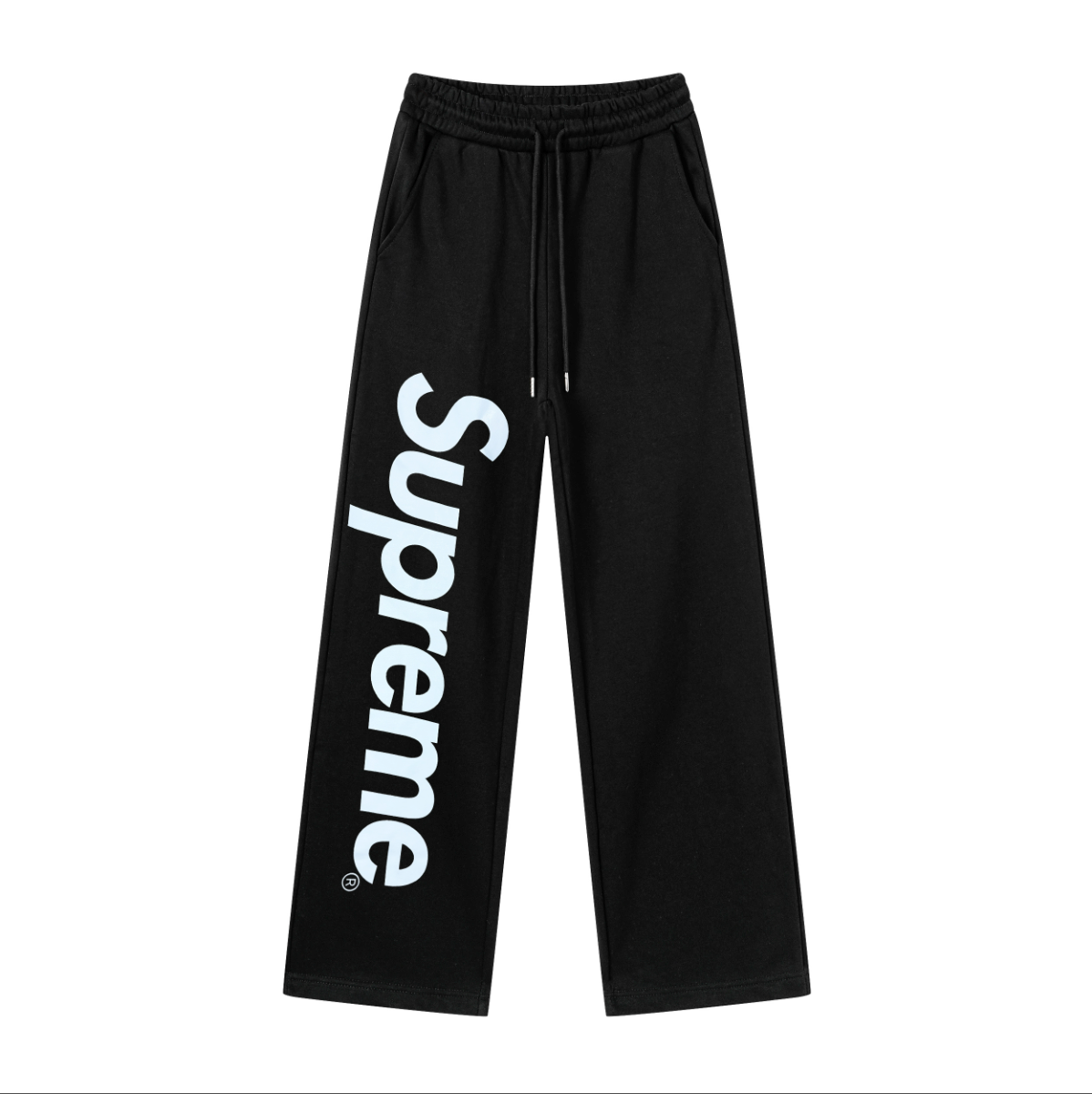 Supreme Satin Applique Sweatpants Black