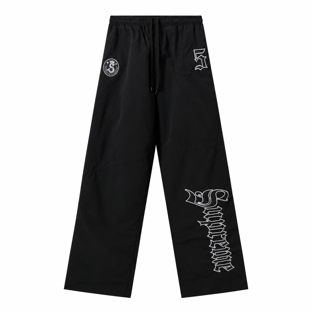 Supreme Old English Track Pants|Black