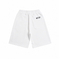 Chrome Hearts Pink Horseshoe Logo Sweatshorts|White