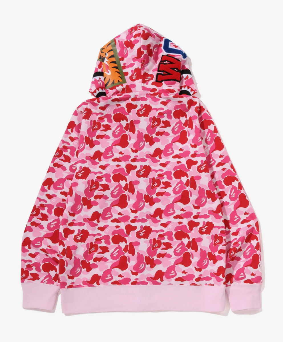 BAPE full-zip pink hoodie