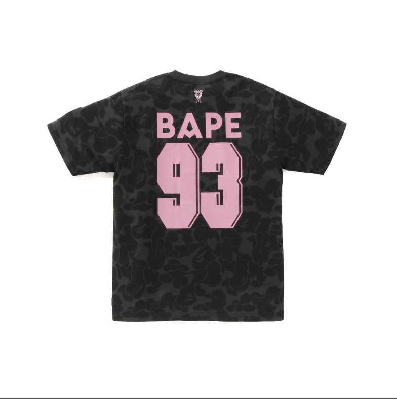 BAPE x Inter Miami CF Camo Tee in Black