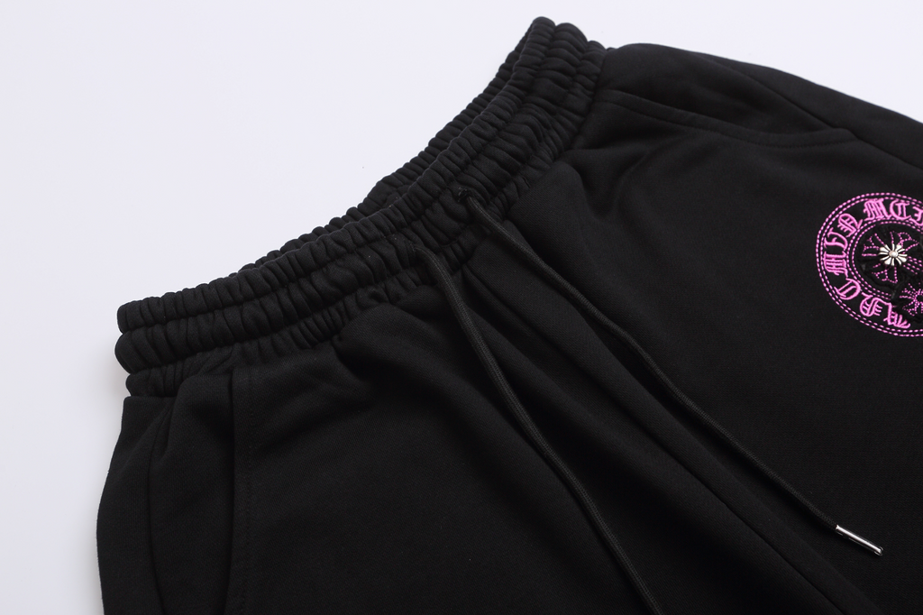 Chrome Hearts Pink Horseshoe Logo Sweatshorts
