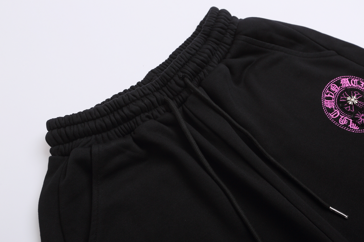 Chrome Hearts Pink Horseshoe Logo Sweatshorts