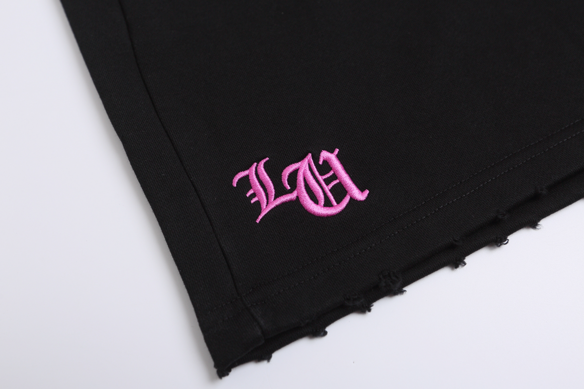 Chrome Hearts Pink Horseshoe Logo Sweatshorts