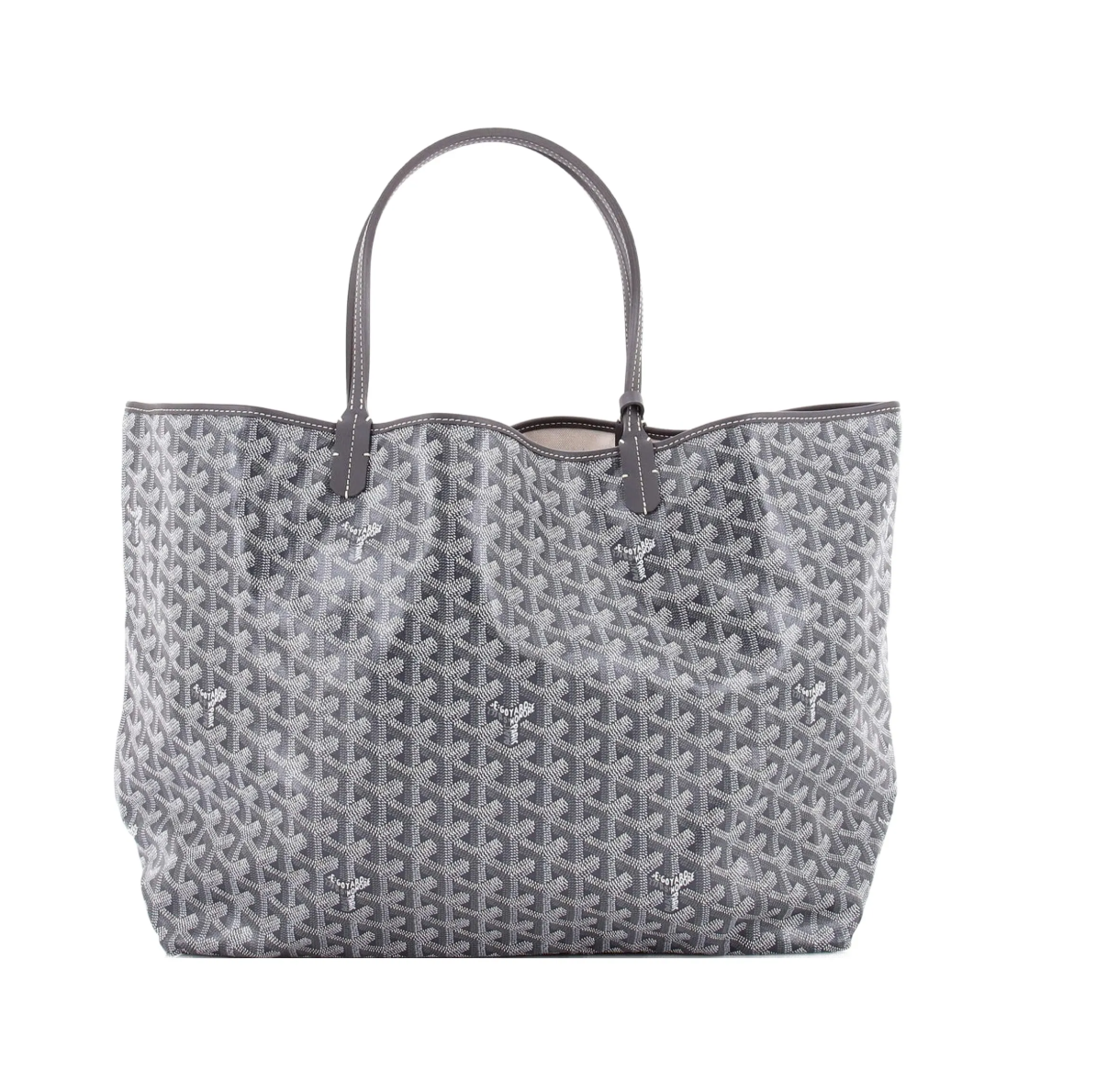 Goyard Saint Louis Tote Bag in Black & Tan Goyardine